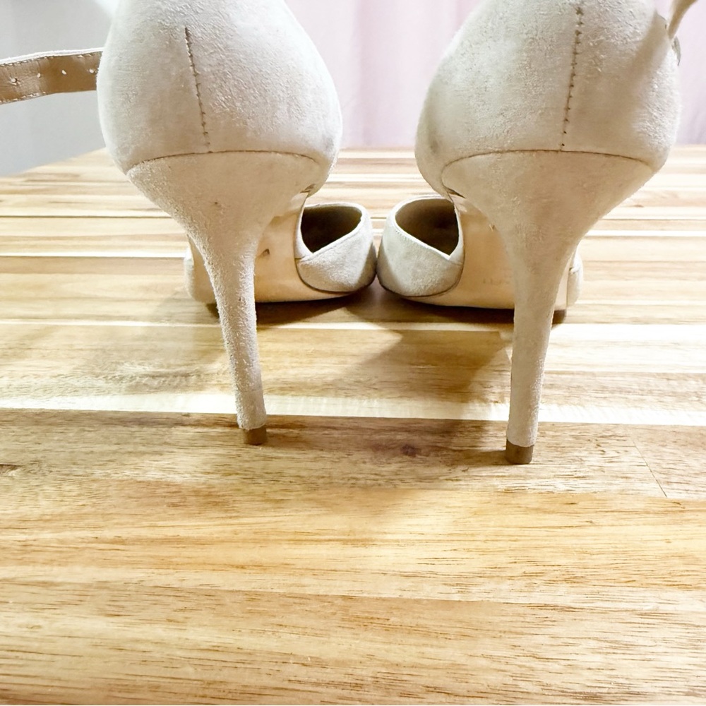 LK Bennett Monet Beige Suede Ankle Strap Heels in Beige Tan size 42/US 11.5 $425 - Picture 9 of 14